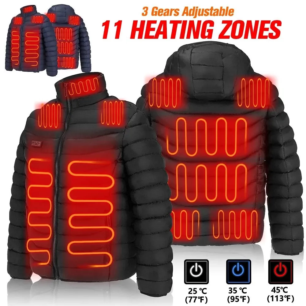 Men & women heated jacket electric thermal coat winter heated vest