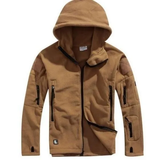 Men Winter Thermal Outdoors Sports Hooded Coat Hiking Hunting Camping Jacket