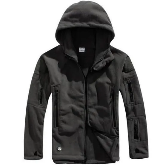 Men Winter Thermal Outdoors Sports Hooded Coat Hiking Hunting Camping Jacket