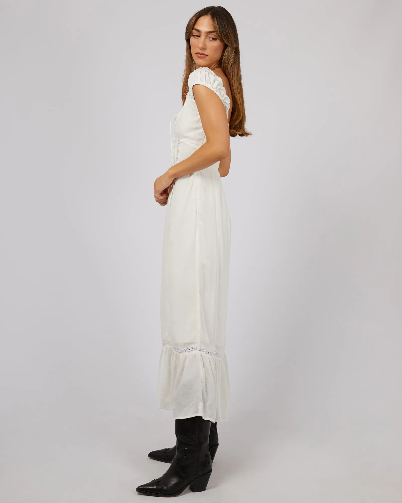 Natalia Dress Vintage White