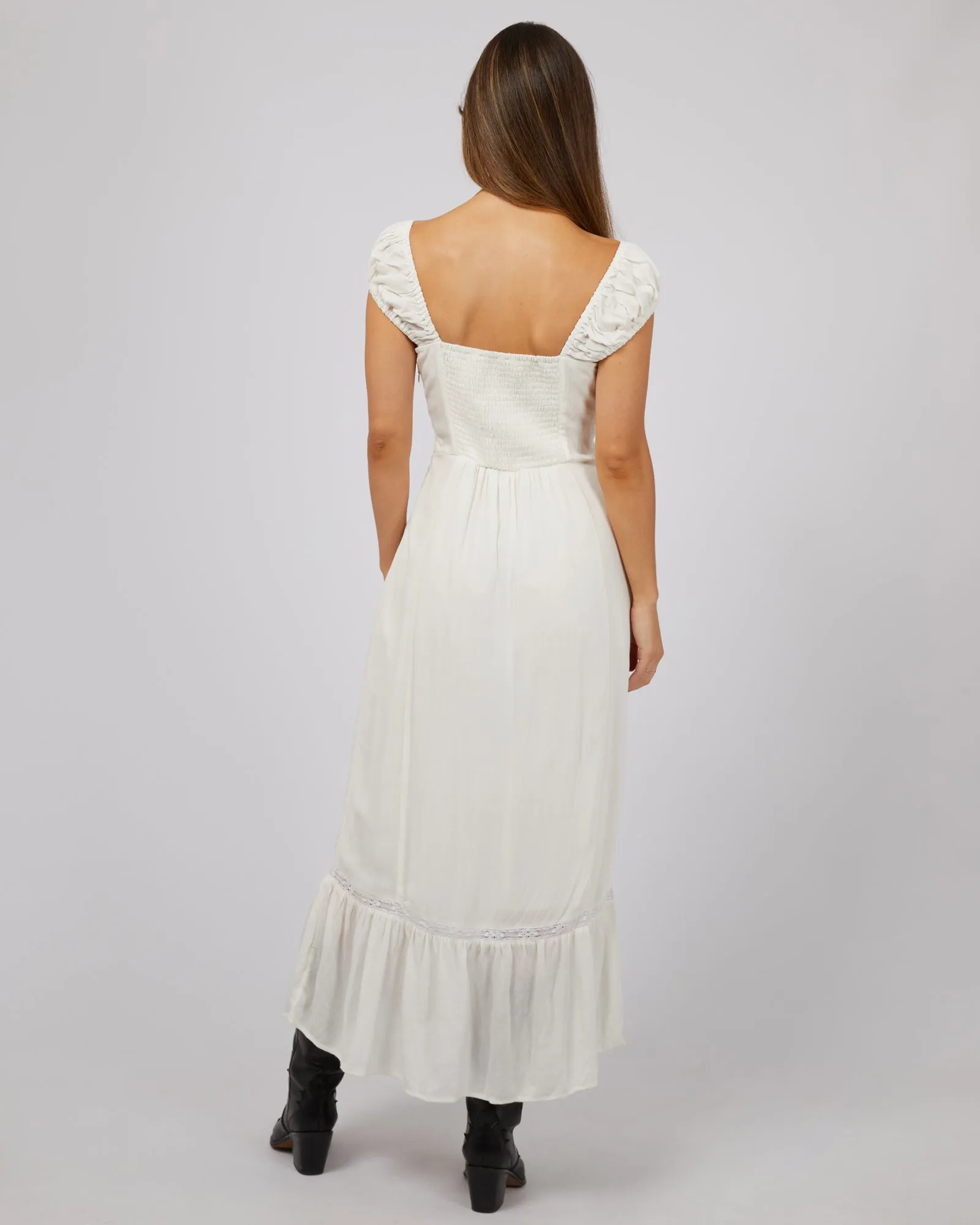 Natalia Dress Vintage White