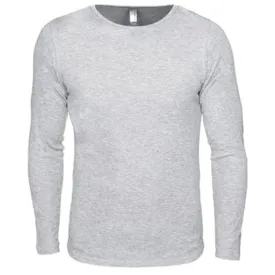 Next level Men's Heather Gray Blended Thermal Tee