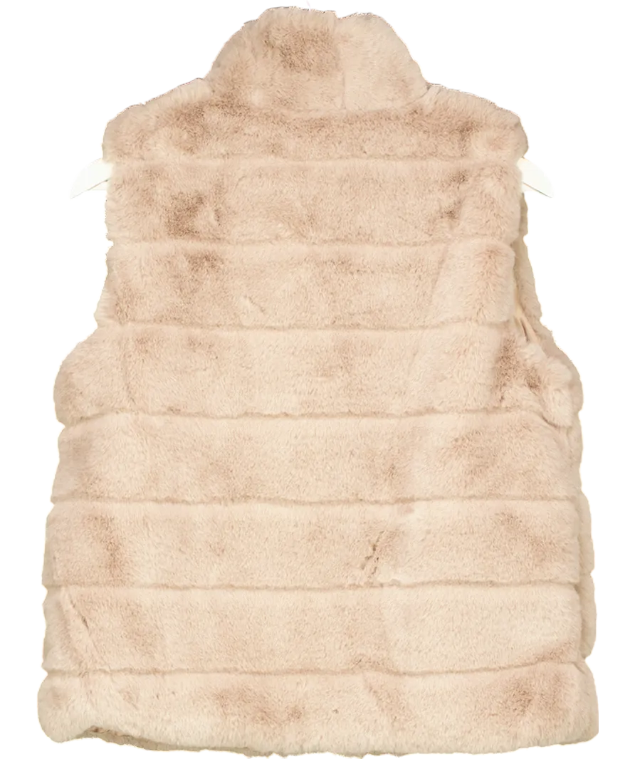 No1 George Street Beige Sienna Gilet Mink One Size