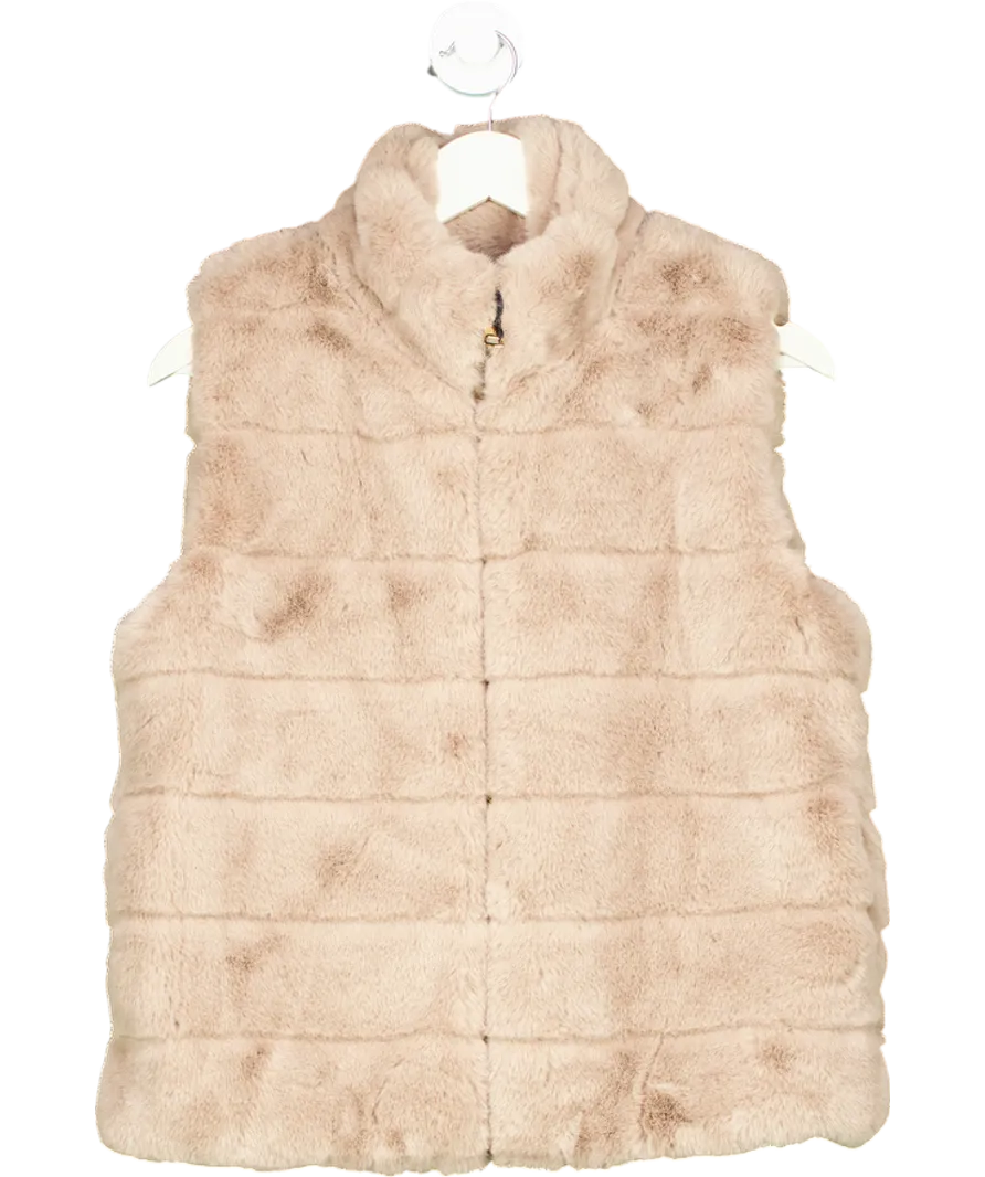 No1 George Street Beige Sienna Gilet Mink One Size