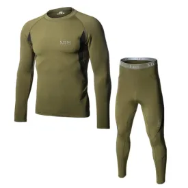 Outdoor Solid Color Winter Sports Thermal Underwear Set