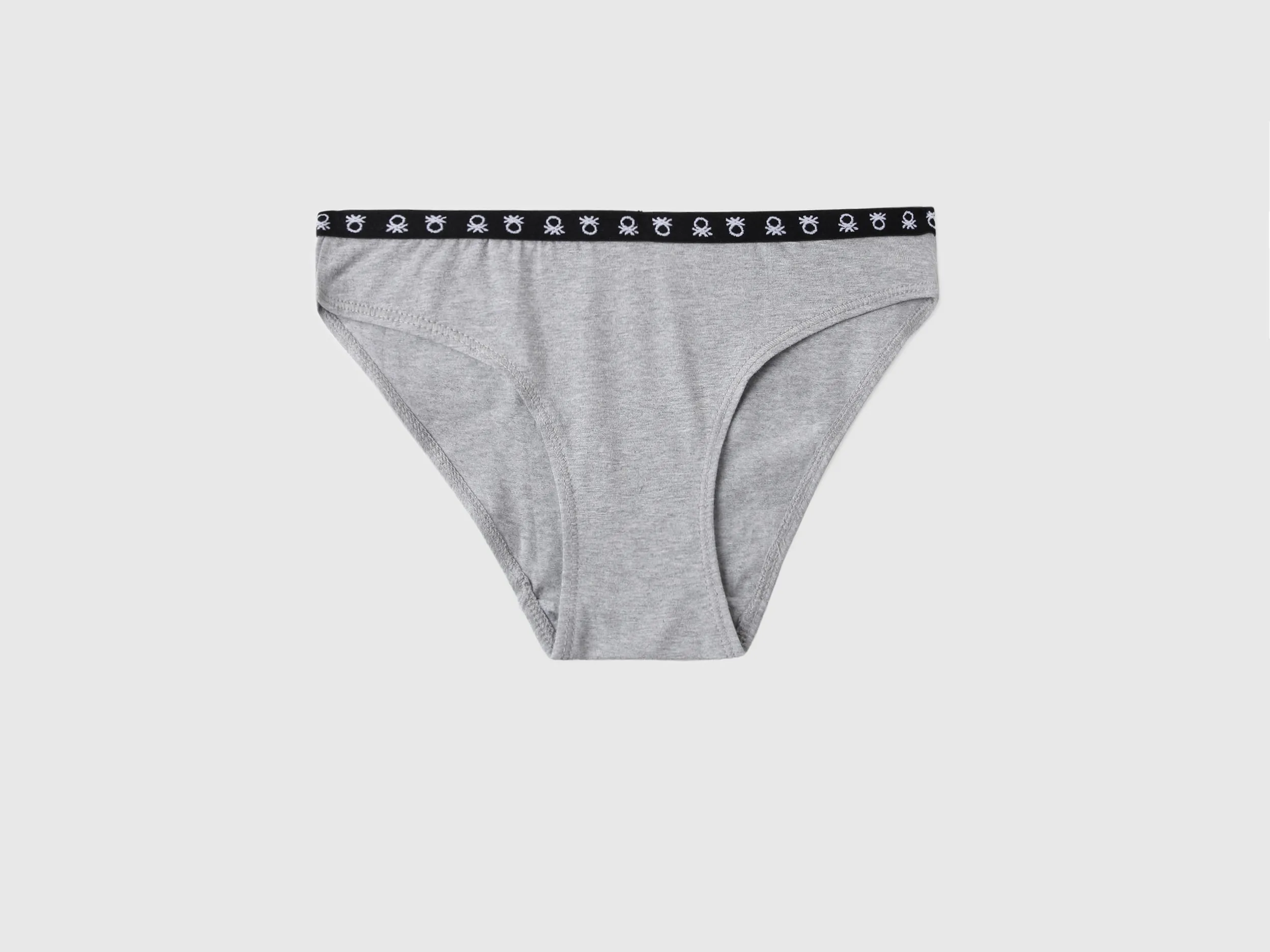 Pack of 2 Solid Colour Logo Detail Low Rise Briefs