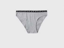 Pack of 2 Solid Colour Logo Detail Low Rise Briefs