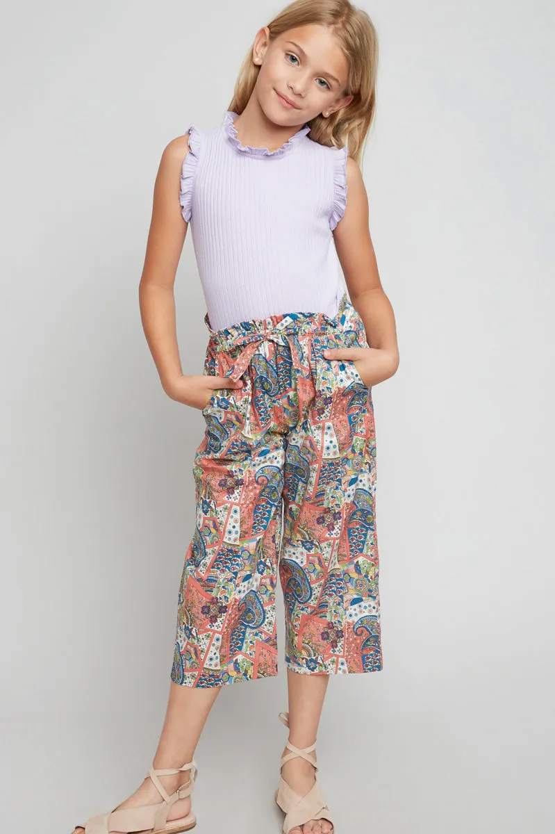 Paisley Print Culottes