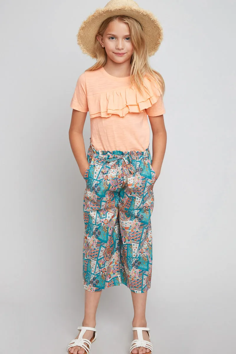 Paisley Print Culottes