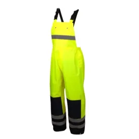 Pyramex® Hi-Vis Waterproof - Breathable Rainwear Safety Bib - Class E - RRWB31