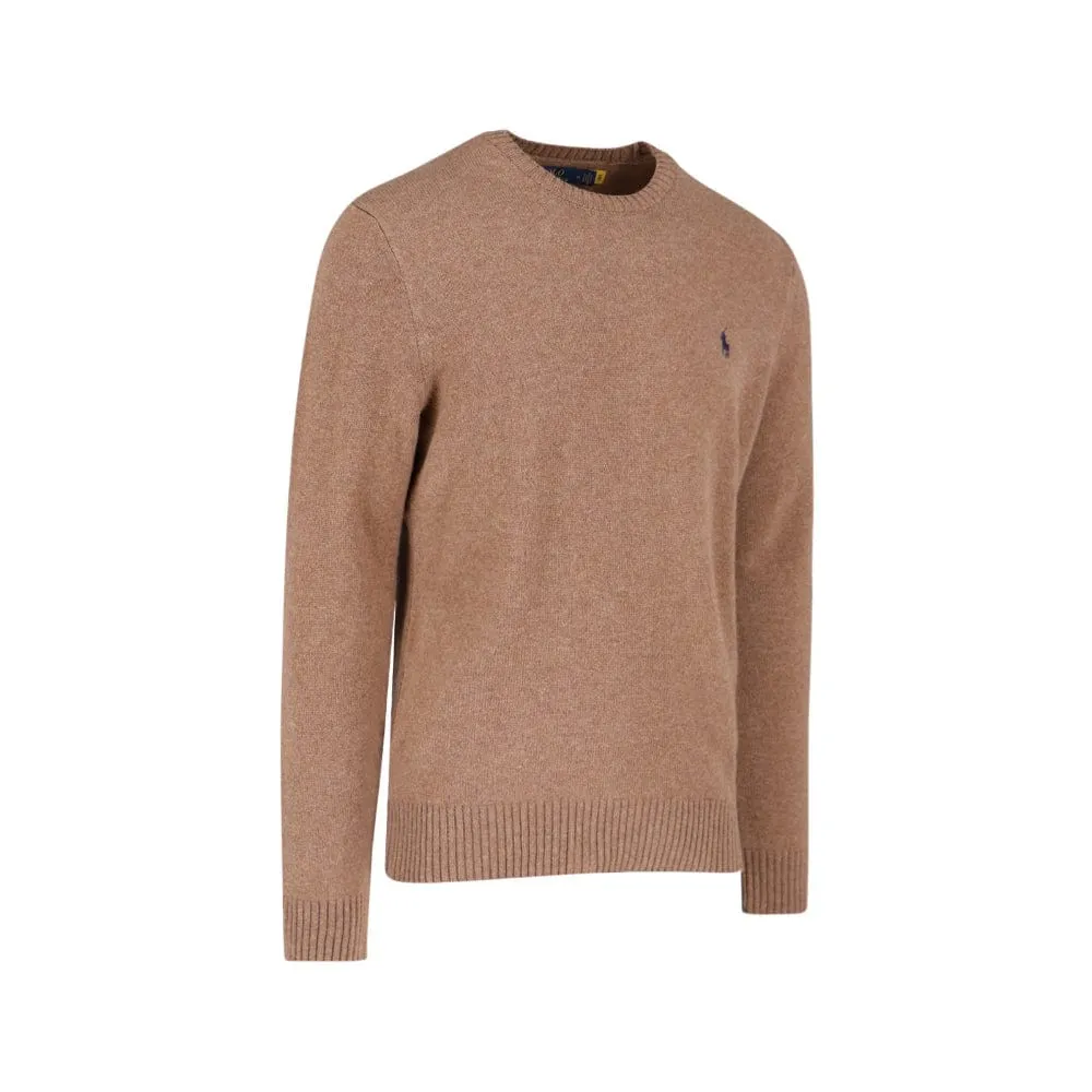 Ralph Lauren Long Sleeve Crewneck in Brown Heather