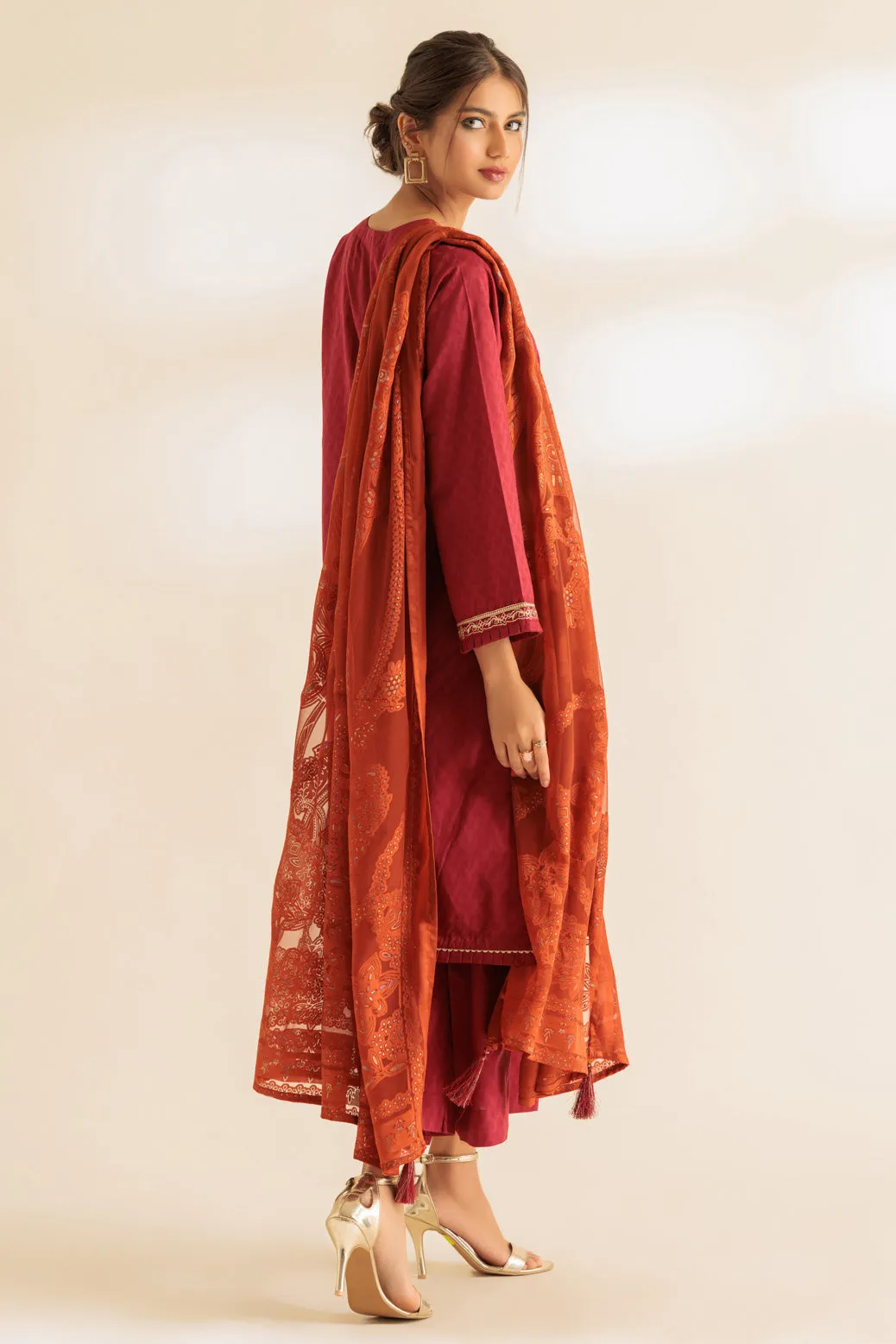 RED-JACQUARD-3 PIECE (SS5243P31)