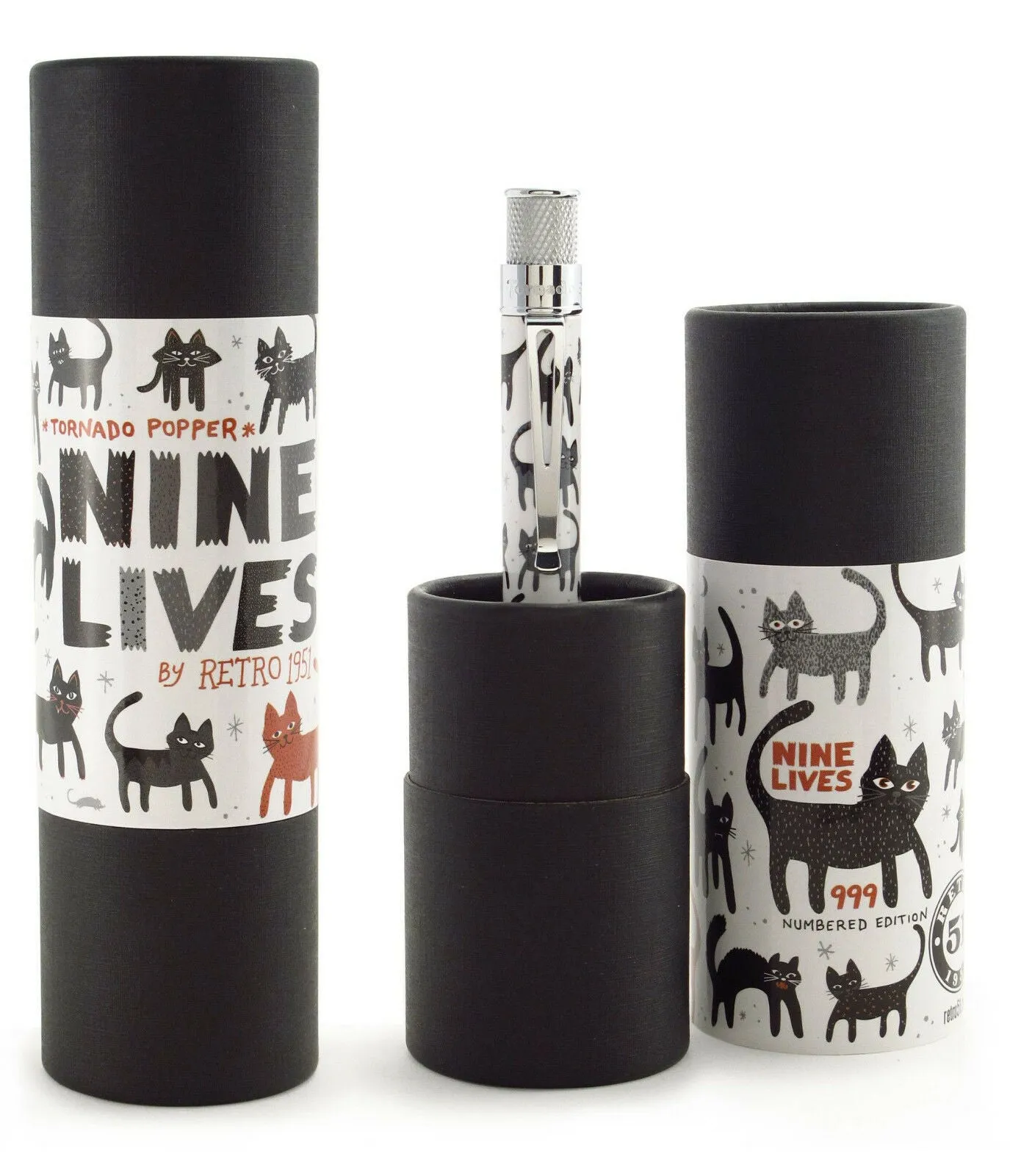 Retro 51 Limited Edition Nine Lives Tornado Popper Rollerball Pen