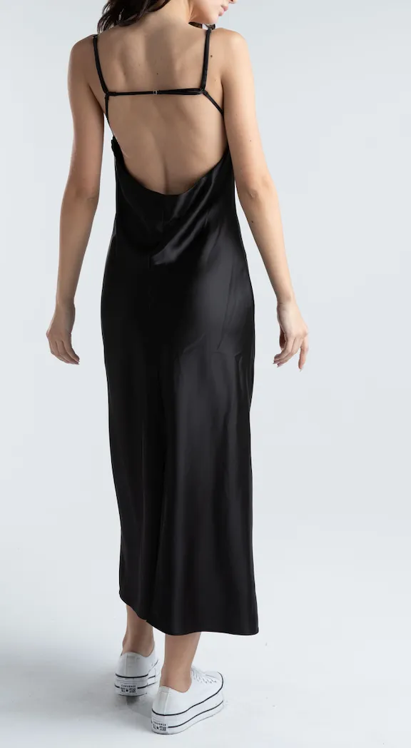 Sleeveless Slip Midi Dress