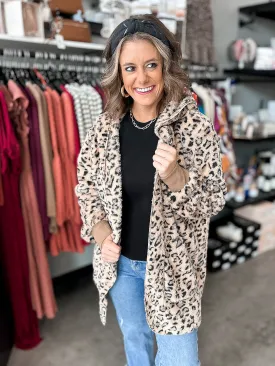 Terry Taupe Leopard Jacket
