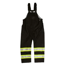 Tough Duck Class E Hi-Vis Waterproof Safety Rain Bib Overall