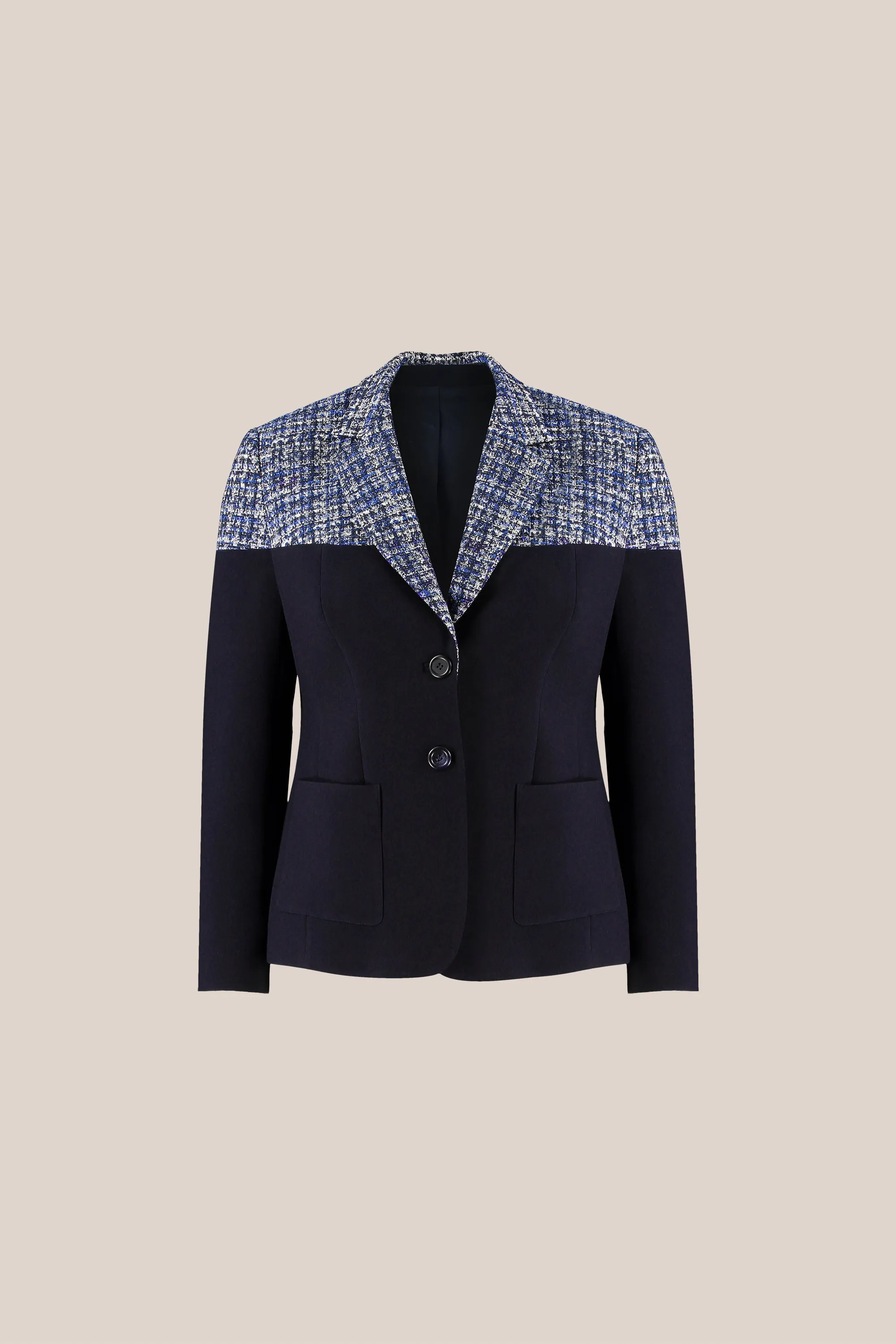 Two-tone Navy Blazer