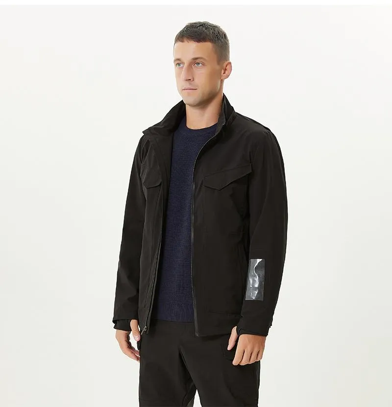 WESMART Winter Outdoor Heated Jacket with Detachable Hood