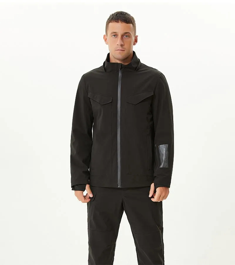 WESMART Winter Outdoor Heated Jacket with Detachable Hood
