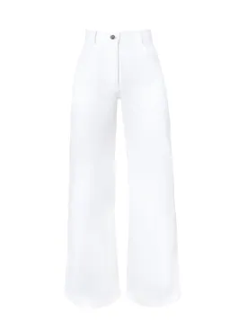 White Cutout Pants