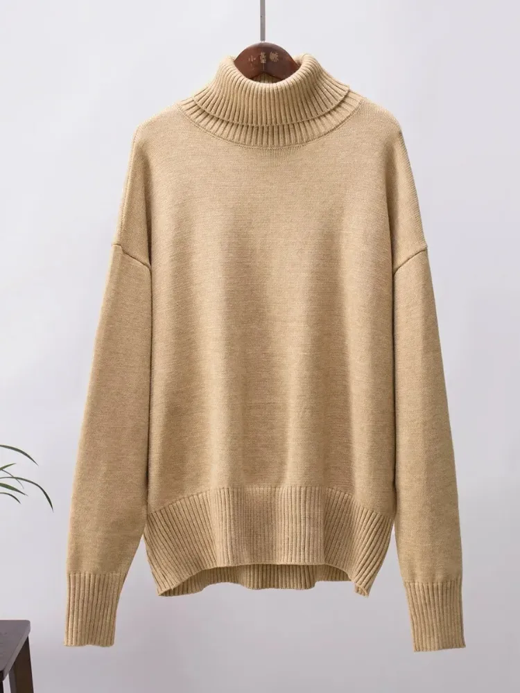 Women's Oversized Breathable Turtleneck Jumper | Ideal for Autumn/Winter