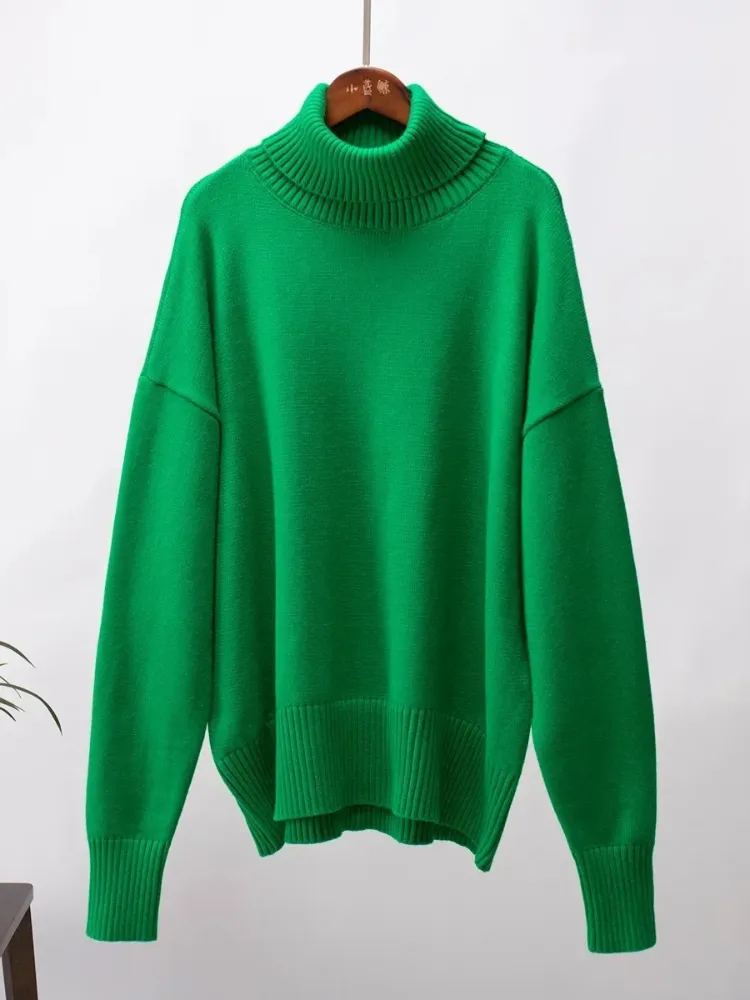 Women's Oversized Breathable Turtleneck Jumper | Ideal for Autumn/Winter
