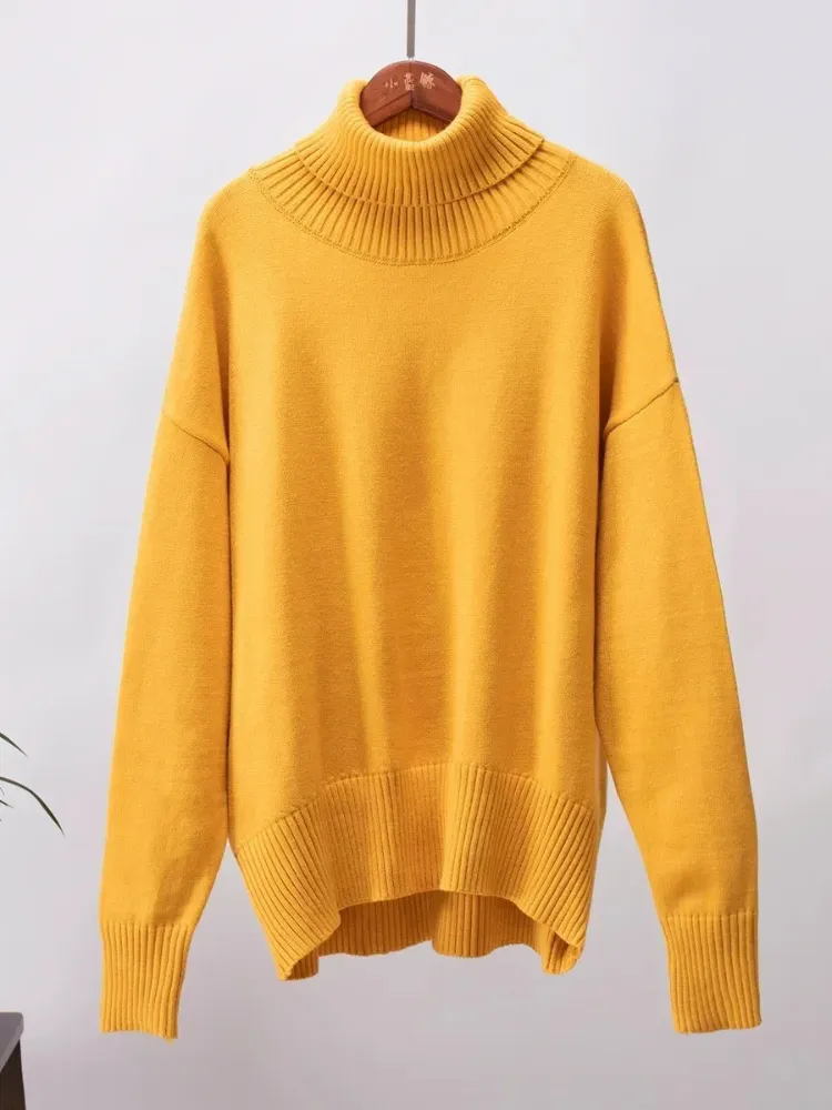 Women's Oversized Breathable Turtleneck Jumper | Ideal for Autumn/Winter