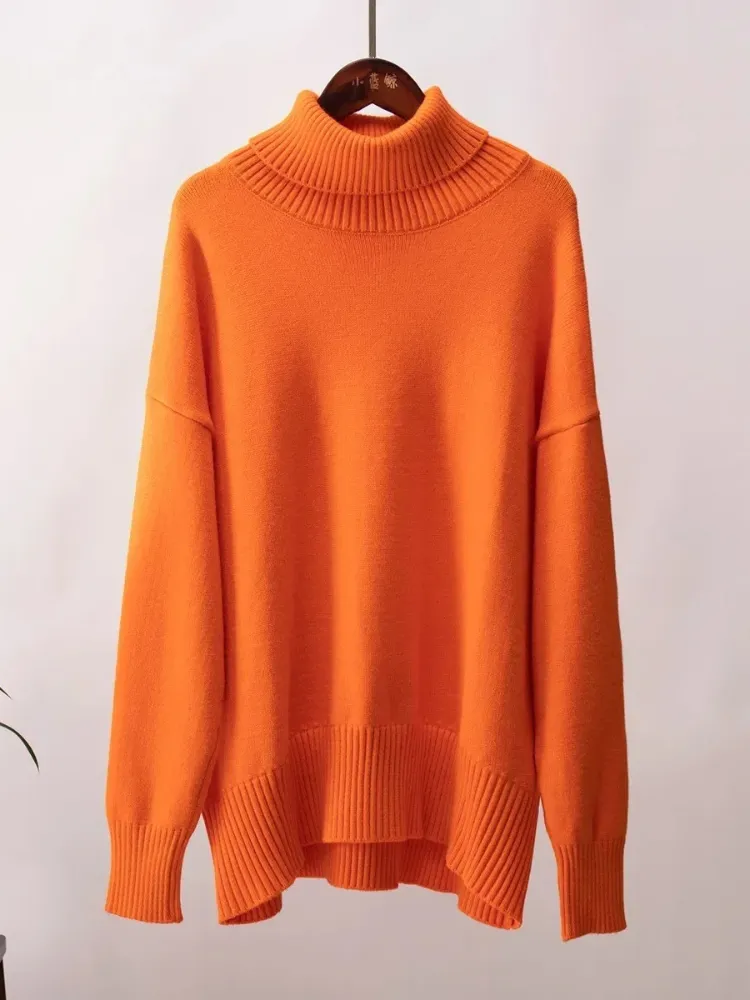 Women's Oversized Breathable Turtleneck Jumper | Ideal for Autumn/Winter
