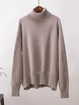 Women's Oversized Breathable Turtleneck Jumper | Ideal for Autumn/Winter