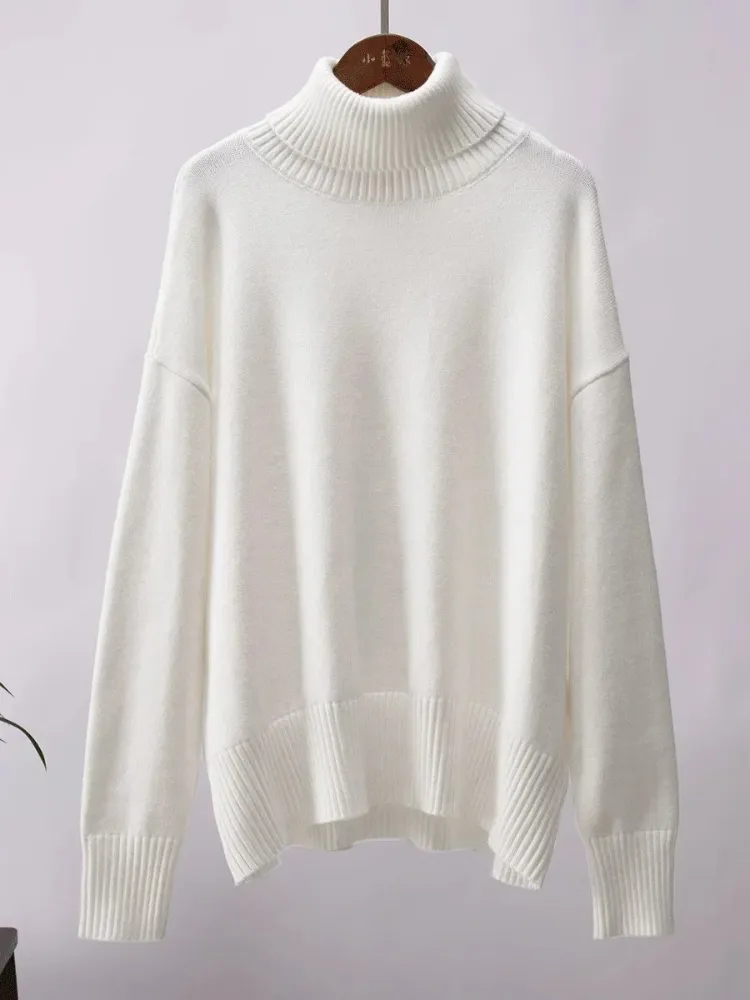 Women's Oversized Breathable Turtleneck Jumper | Ideal for Autumn/Winter