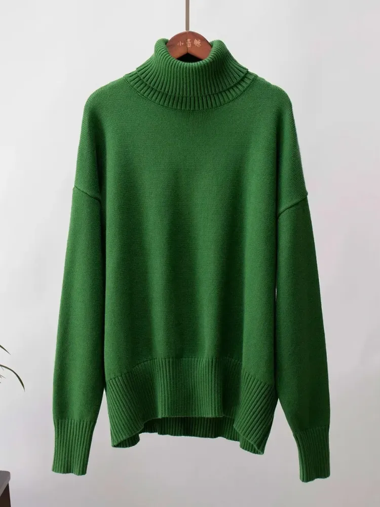 Women's Oversized Breathable Turtleneck Jumper | Ideal for Autumn/Winter